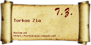 Torkos Zia névjegykártya